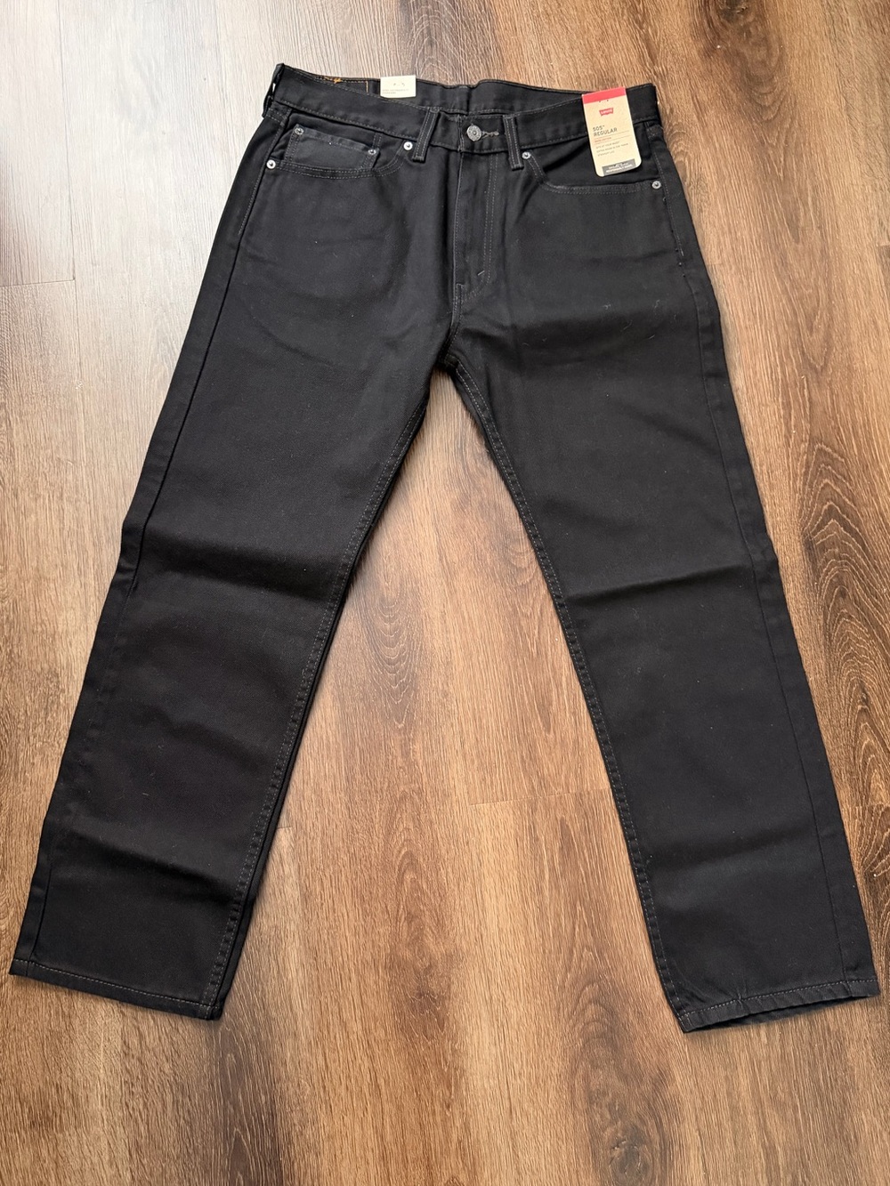 Levi 505 Jeans Black Mens Size 34 x 30 NWT